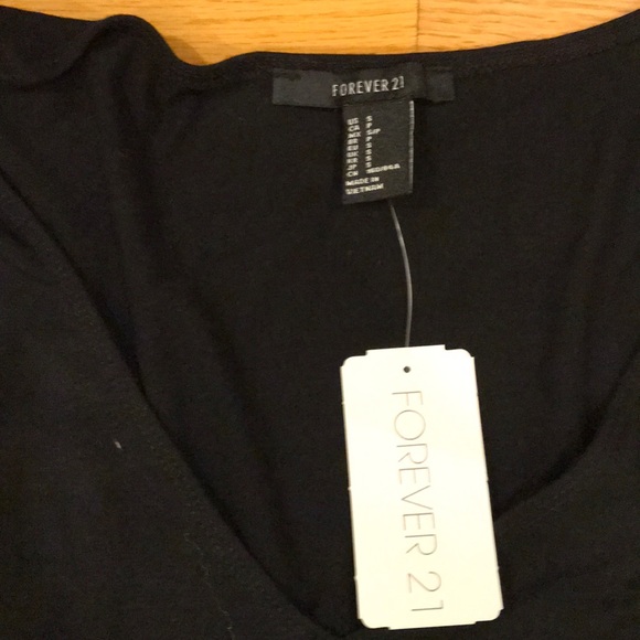 Forever Twenty-One • Classic Midi Black Dress - Picture 2 of 2